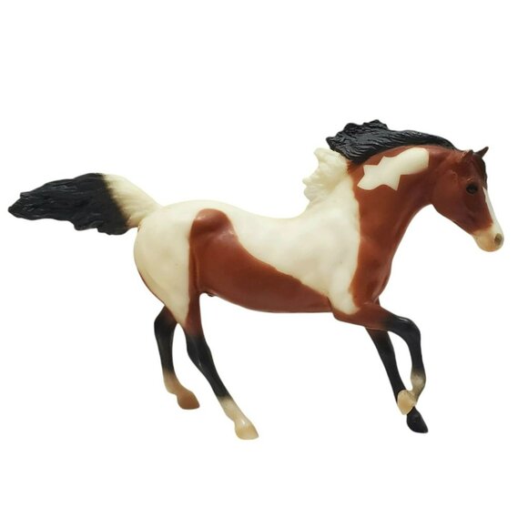 1998 Breyer Andalusian Stallion Bay Pinto Horse #633 Brown White Black Vintage - Picture 2 of 14